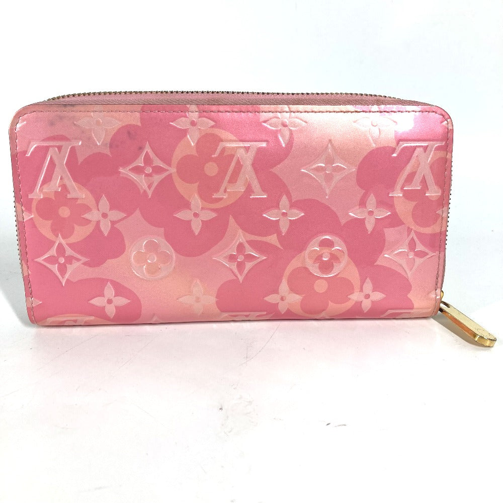 Louis Vuitton Long Purse M80309 Vernis Monogram Pink Wallet Case