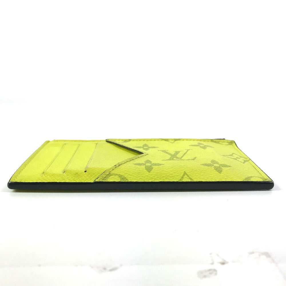 Louis Vuitton Coin M30950 Taiga yellow Taigalama Monogram Leather Canvas Wallet Case