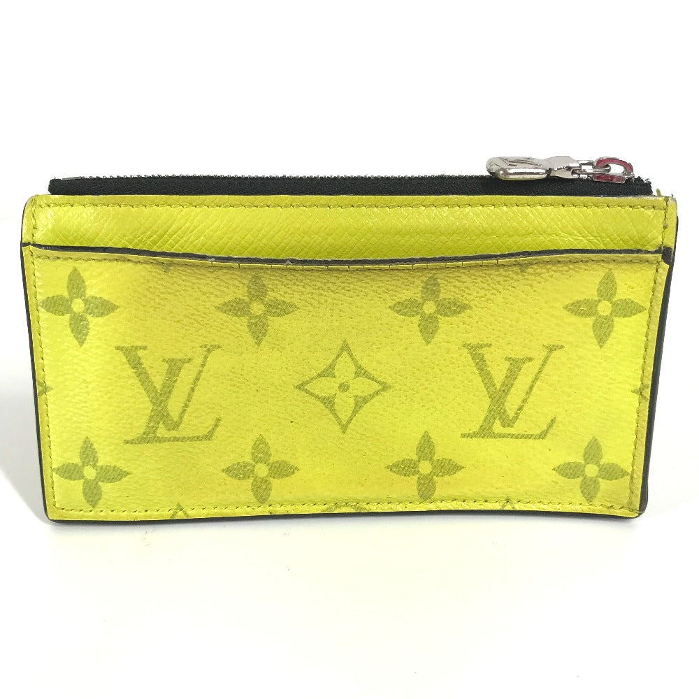 Louis Vuitton Coin M30950 Taiga yellow Taigalama Monogram Leather Canvas Wallet Case 29