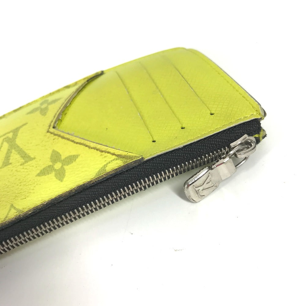 Louis Vuitton Coin M30950 Taiga yellow Taigalama Monogram Leather Canvas Wallet Case 29