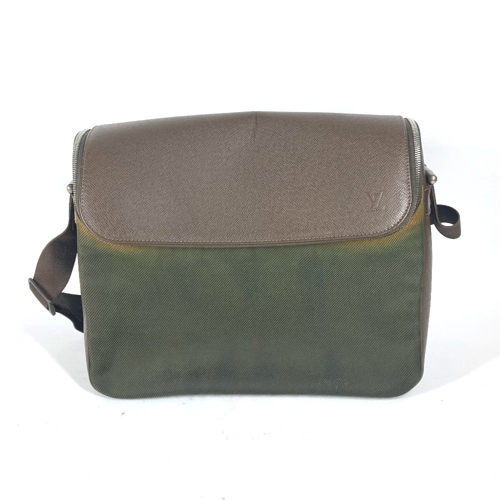 Louis Vuitton M30868 Taiga Thai meal Leather Nylon Brown Shoulder Bag