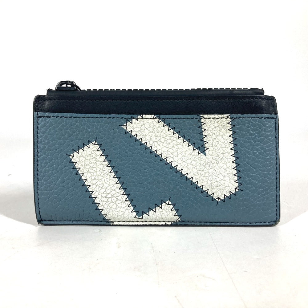 Louis Vuitton Coin M81314 Coin holder Leather Blue Wallet Case