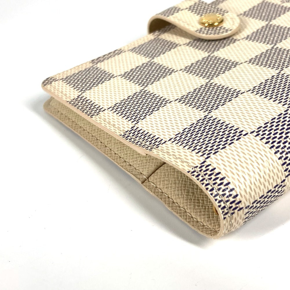 Louis Vuitton Notebook cover R20706 Damier Azur Canvas White Handbag