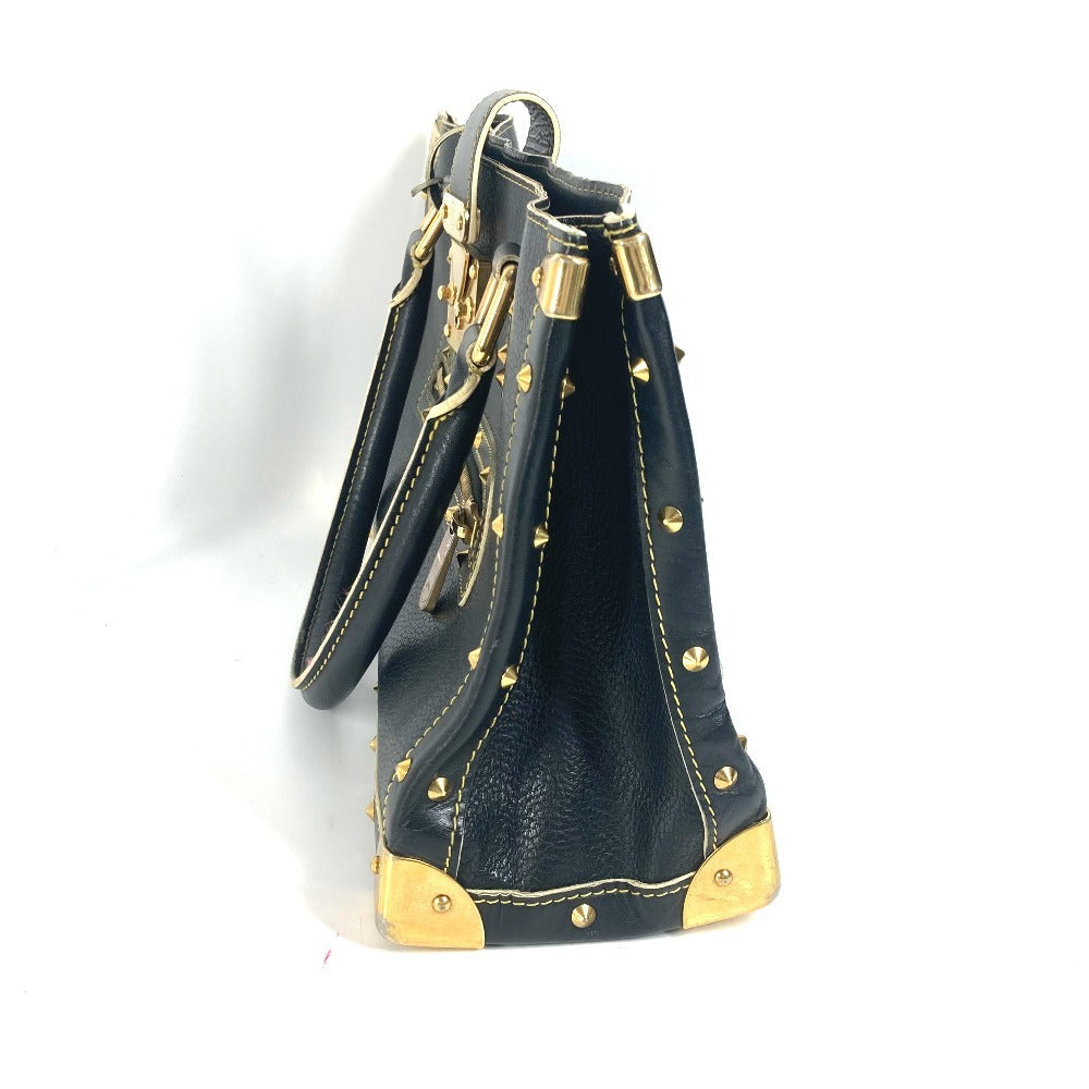 Louis Vuitton M91812 Suhari Faburo Studs Leather Black Tote Bag