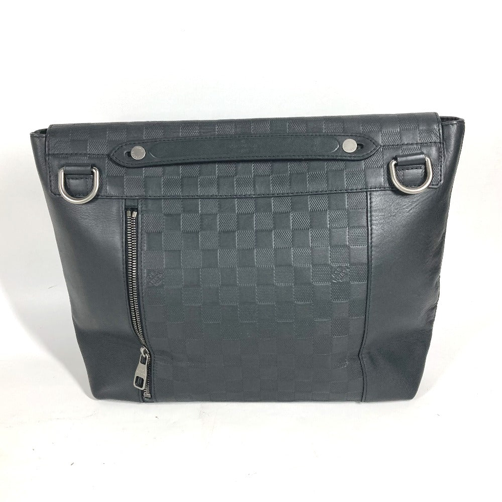 Louis Vuitton N41479 Damier Anfini Damier Anfini Leather Black Handbag
