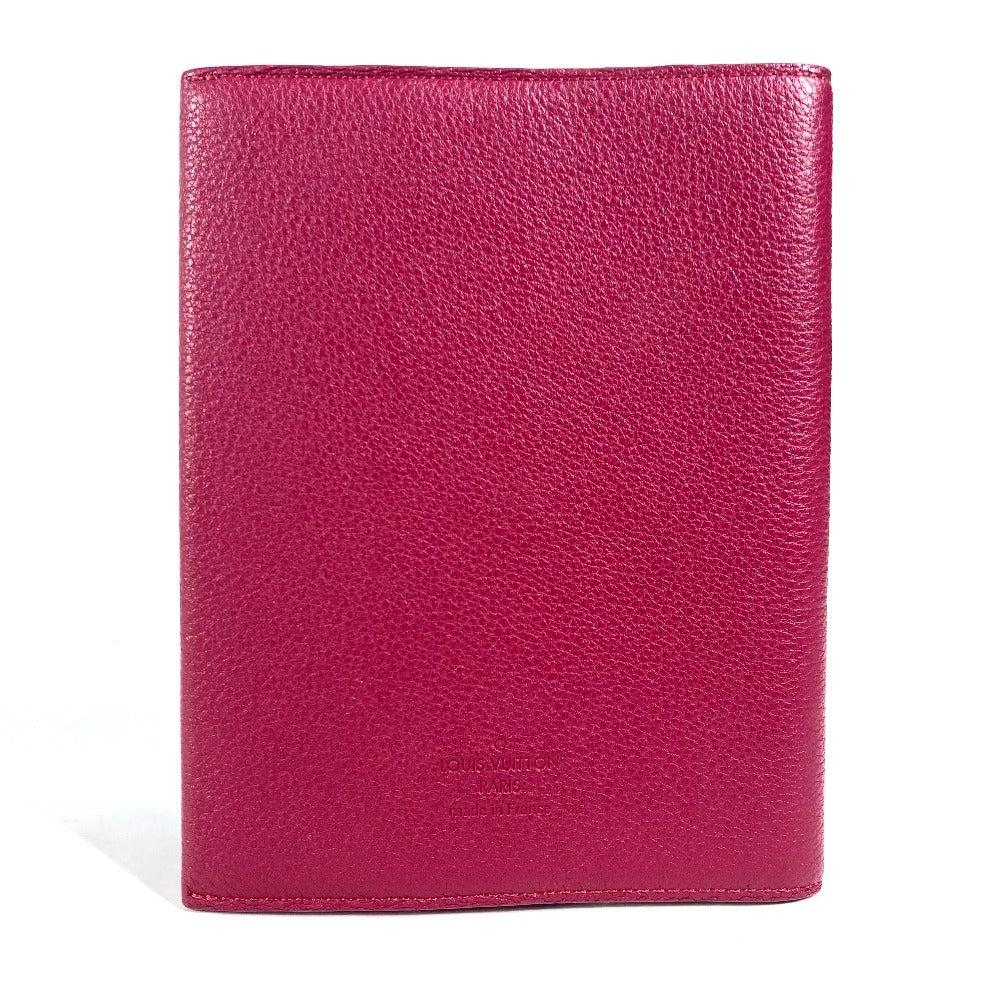 Louis Vuitton Note cover purple book cover Leather Logo Handbag