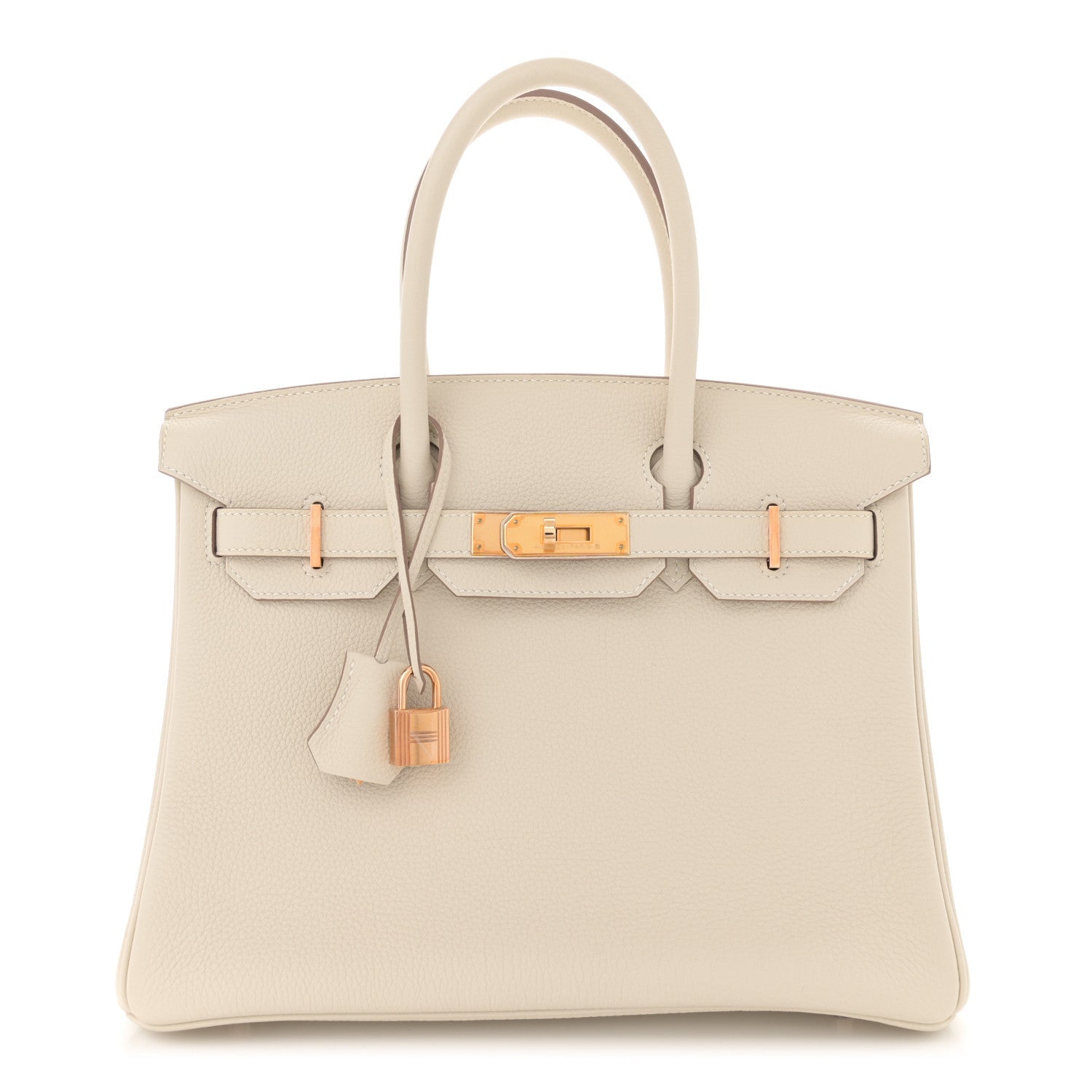 Hermes Togo Birkin Craie Handbag Travel Bag 30 Craie 1614925