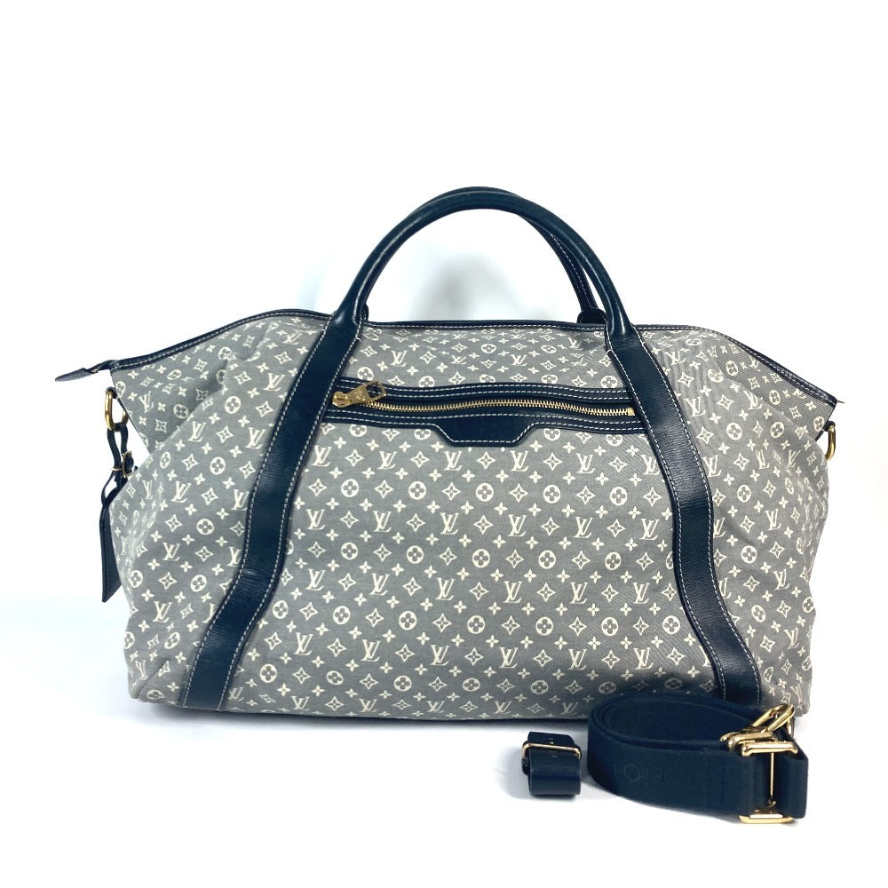 Louis Vuitton Boston Duffel M40483 Ideal Monogram Navy Travel Bag