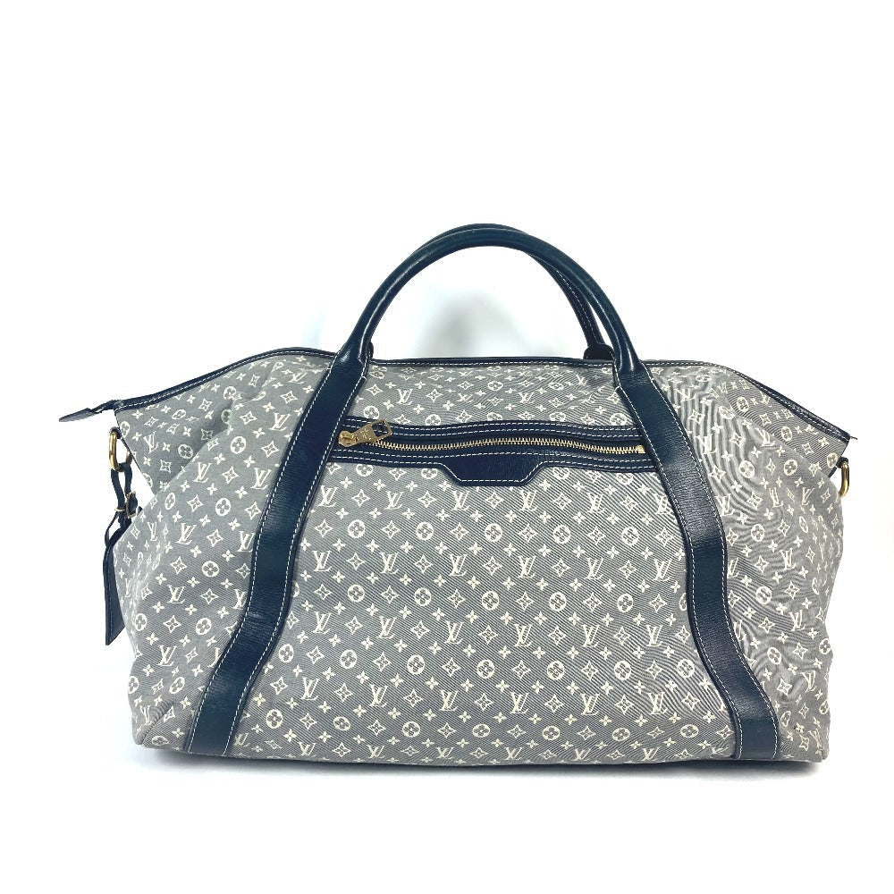 Louis Vuitton Boston Duffel M40483 Ideal Monogram Navy Travel Bag