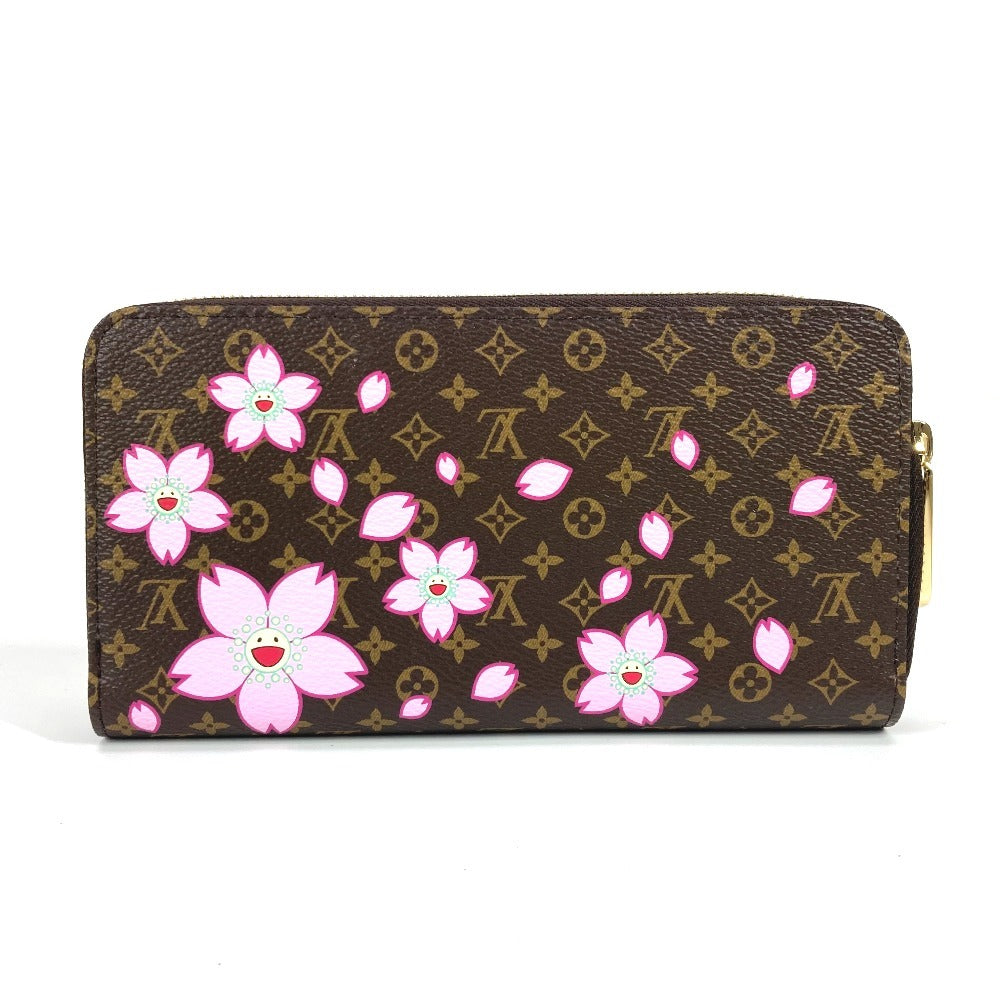 Louis Vuitton Long Purse M13433 Takashi Murakami Monogram Canvas Brown Wallet Case 6