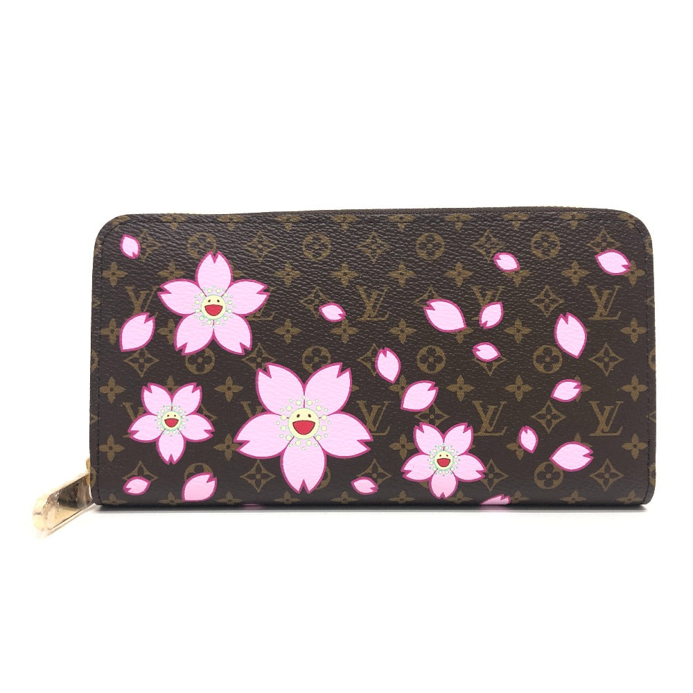 Louis Vuitton Long Purse M13433 Takashi Murakami Monogram Canvas Brown Wallet Case 2