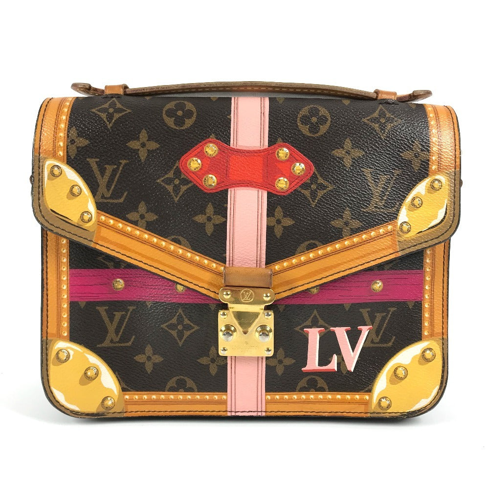 Louis Vuitton M43628 Summer Trunk Pochette Metis Monogram Canvas Brown Clutch Bag