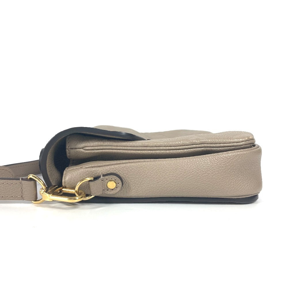 Louis Vuitton M44881 Ann Platt Ann Platt Monogram Leather Beige Clutch Bag
