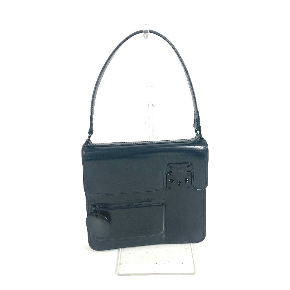 Louis Vuitton M92810 mat Op Art Monogram Leather Black Handbag