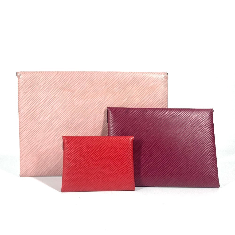 Louis Vuitton M62457 Epi Pochette Kirigami Leather Pink Clutch Bag