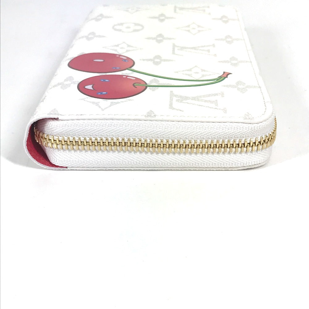 Louis Vuitton Long Purse M14240 Takashi Murakami Monogram Canvas White Wallet Case