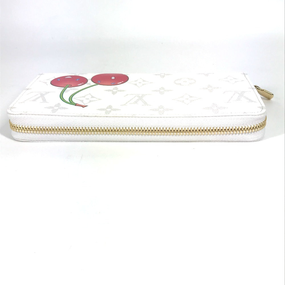 Louis Vuitton Long Purse M14240 Takashi Murakami Monogram Canvas White Wallet Case 1