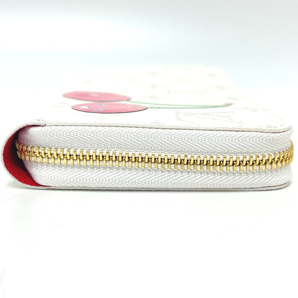 Louis Vuitton Long Purse M14240 Takashi Murakami Monogram Canvas White Wallet Case 2