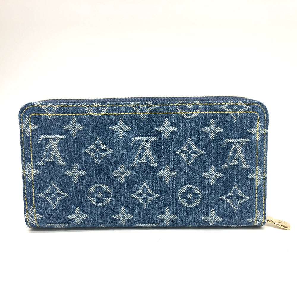 Louis Vuitton Long Purse M23161 Takashi Murakami Monogram Denim Blue Wallet Case