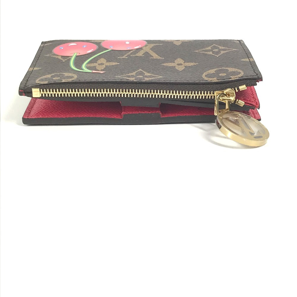 Louis Vuitton Folded M13420 Takashi Murakami collaboration Monogram Canvas Brown Wallet Case