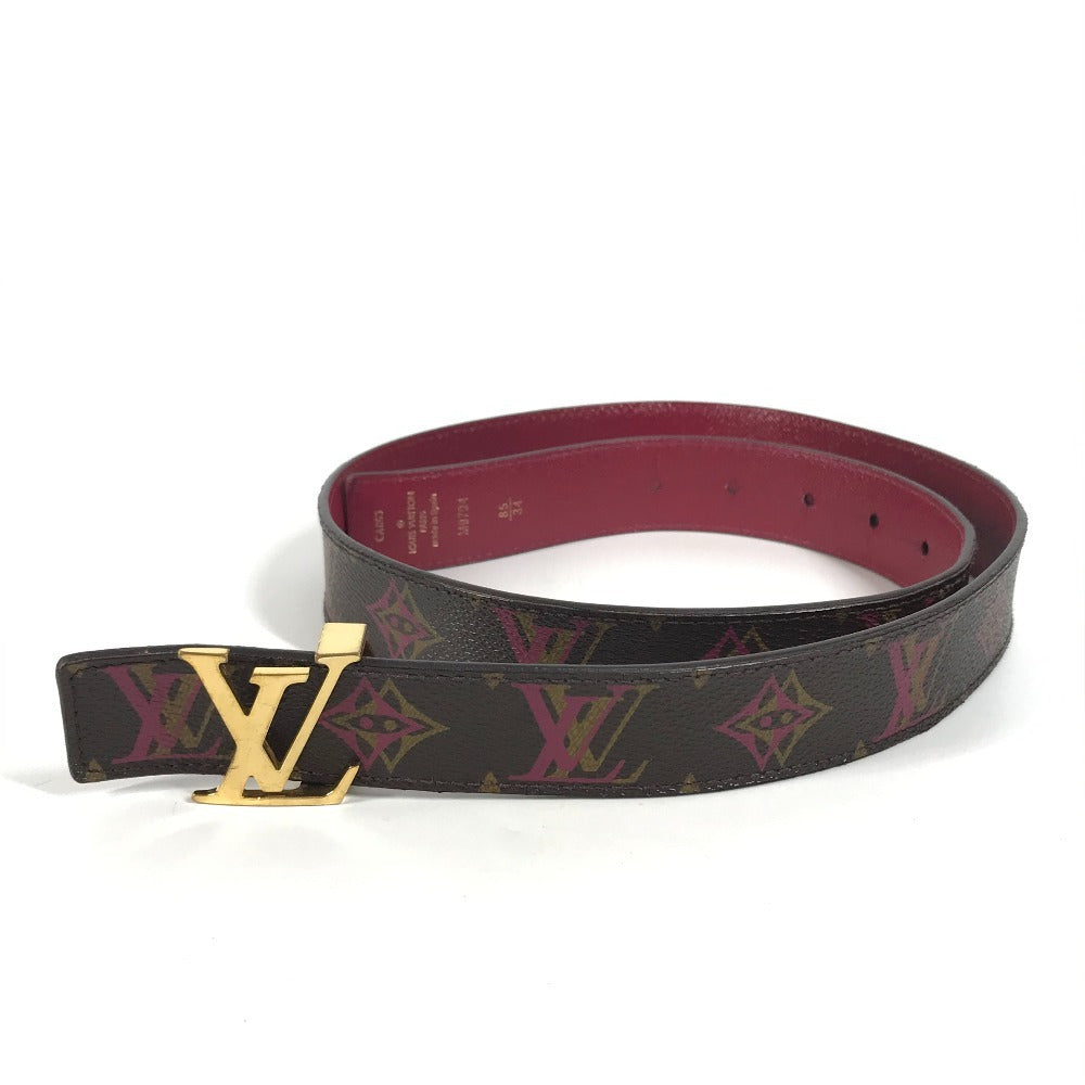 Louis Vuitton M9704V Saintur 85 Monogram Canvas Brown Belt