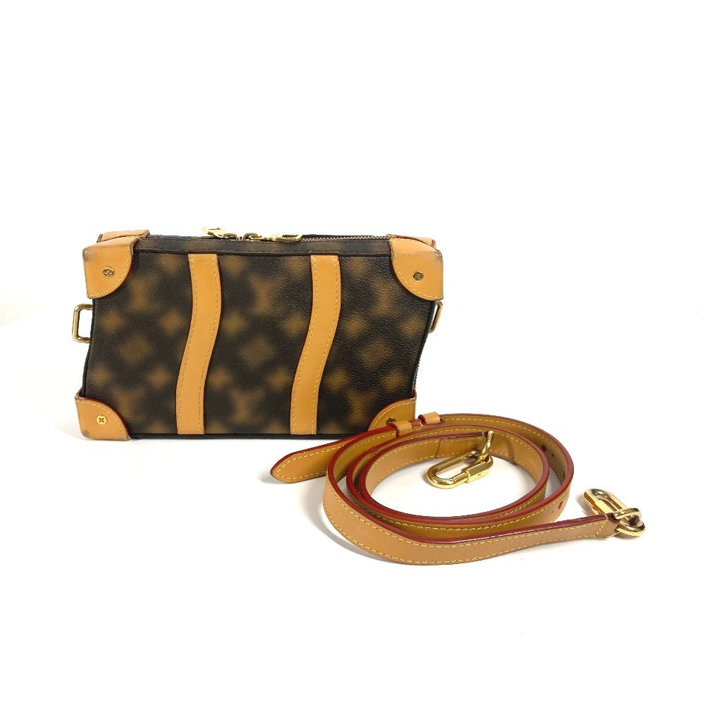 Louis Vuitton M81580 PVC This is Not Monogram Leather Brown Shoulder Bag