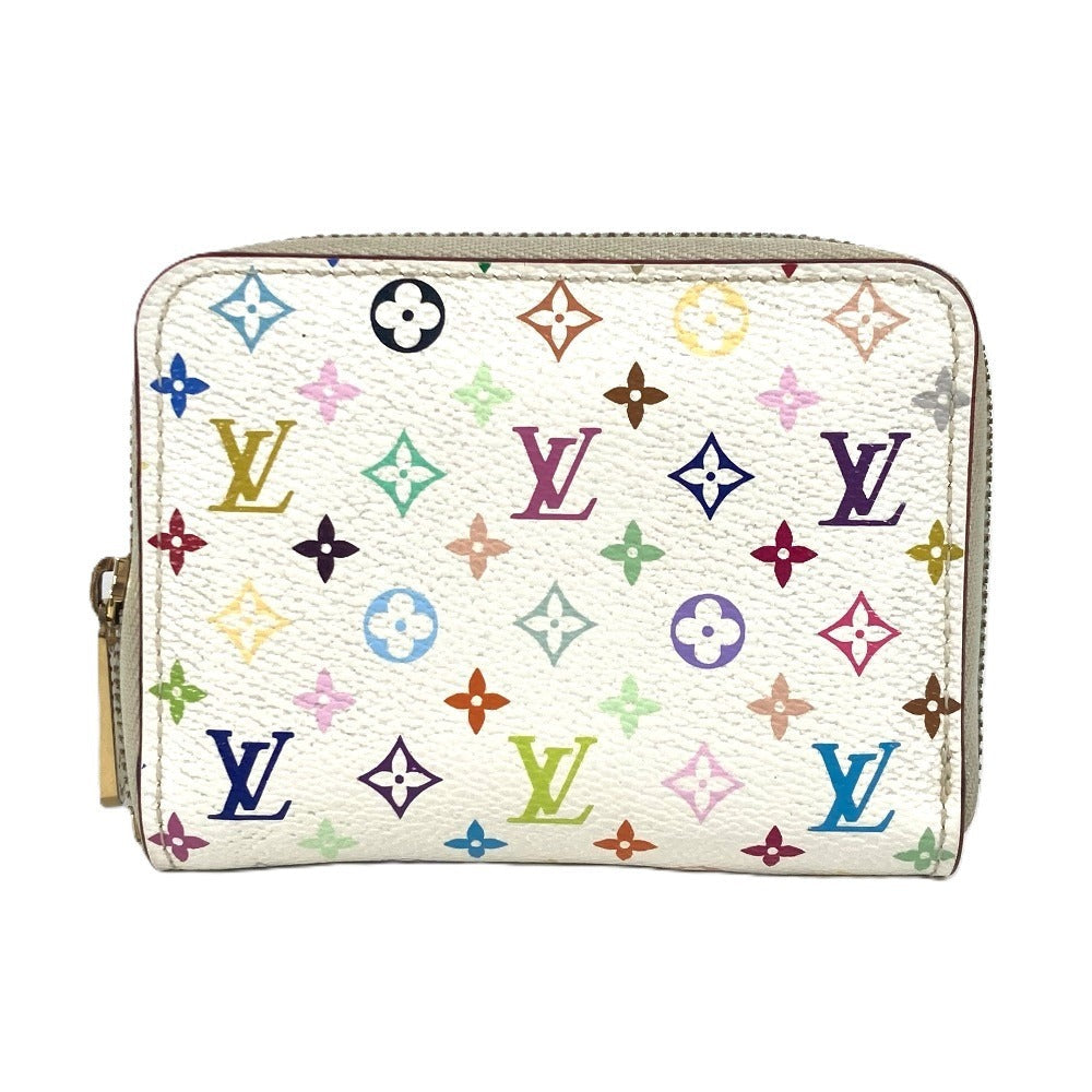 Louis Vuitton Coin M93741 Zippy coin purse Monogram Canvas White Multicolor Wallet Case