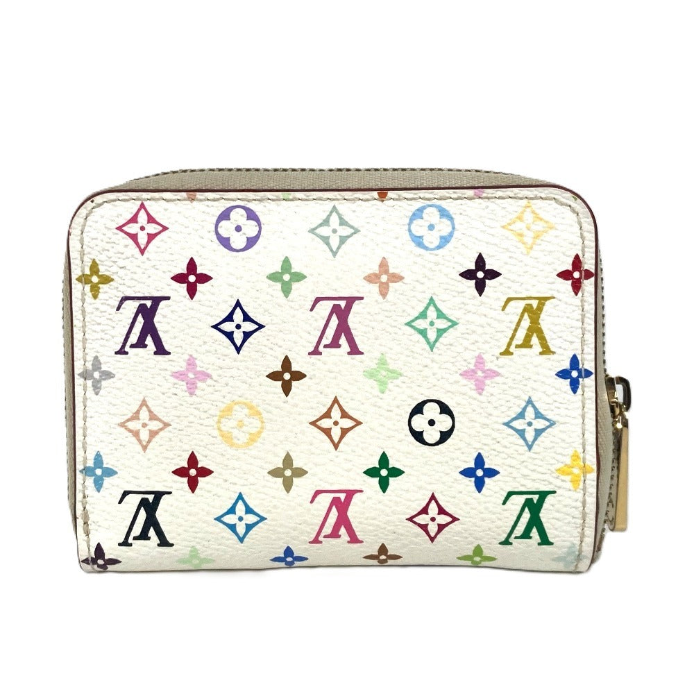 Louis Vuitton Coin M93741 Zippy coin purse Monogram Canvas White Multicolor Wallet Case
