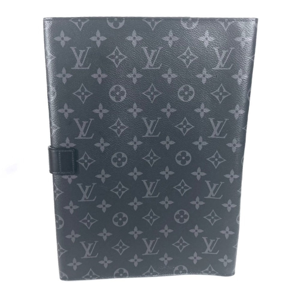 Louis Vuitton Eclipse Portodocument Frank GM Monogram Canvas Black Clutch Bag