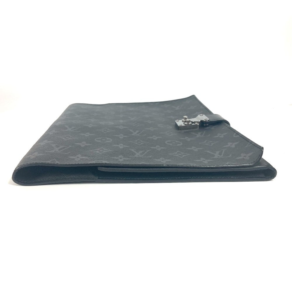 Louis Vuitton Eclipse Portodocument Frank GM Monogram Canvas Black Clutch Bag