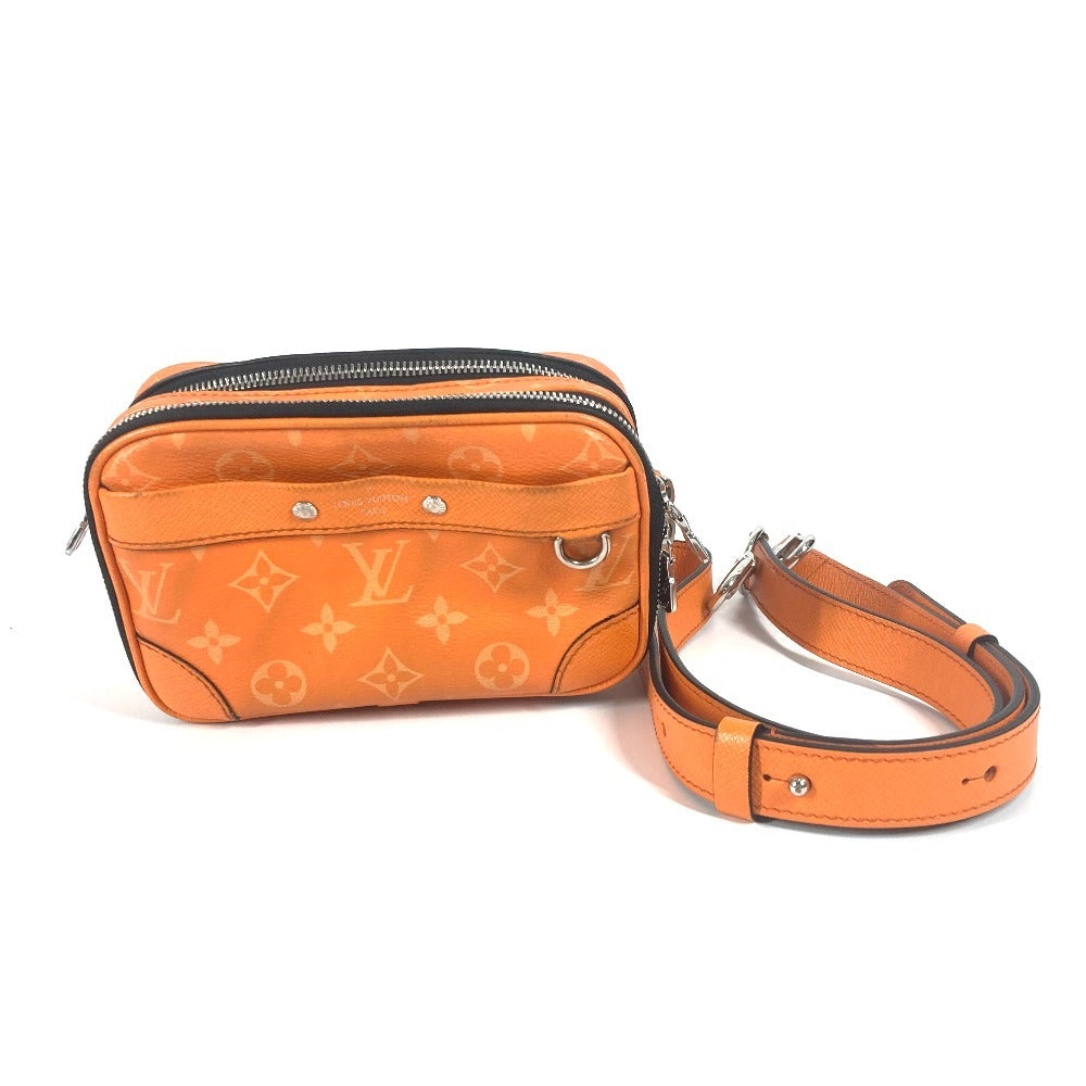 Louis Vuitton M31073 Taiga Taigalama Alpha Wearable Monogram Leather Canvas Orange Wallet Case