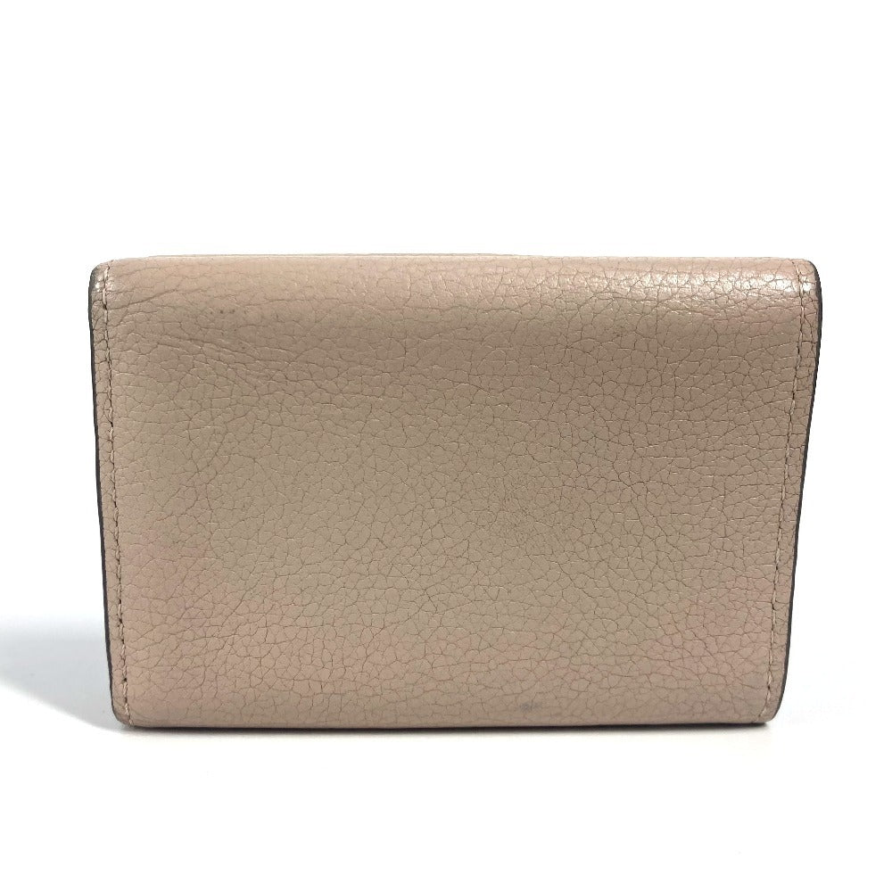 Louis Vuitton Trifold M69340 Portefeuille Rockmini Leather Calf Beige Logo Wallet Case