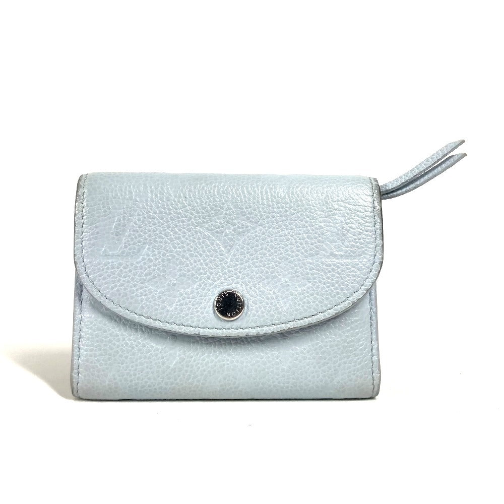 Louis Vuitton Folded M83641 Ann Platt Ann Monogram Leather Blue Wallet Case