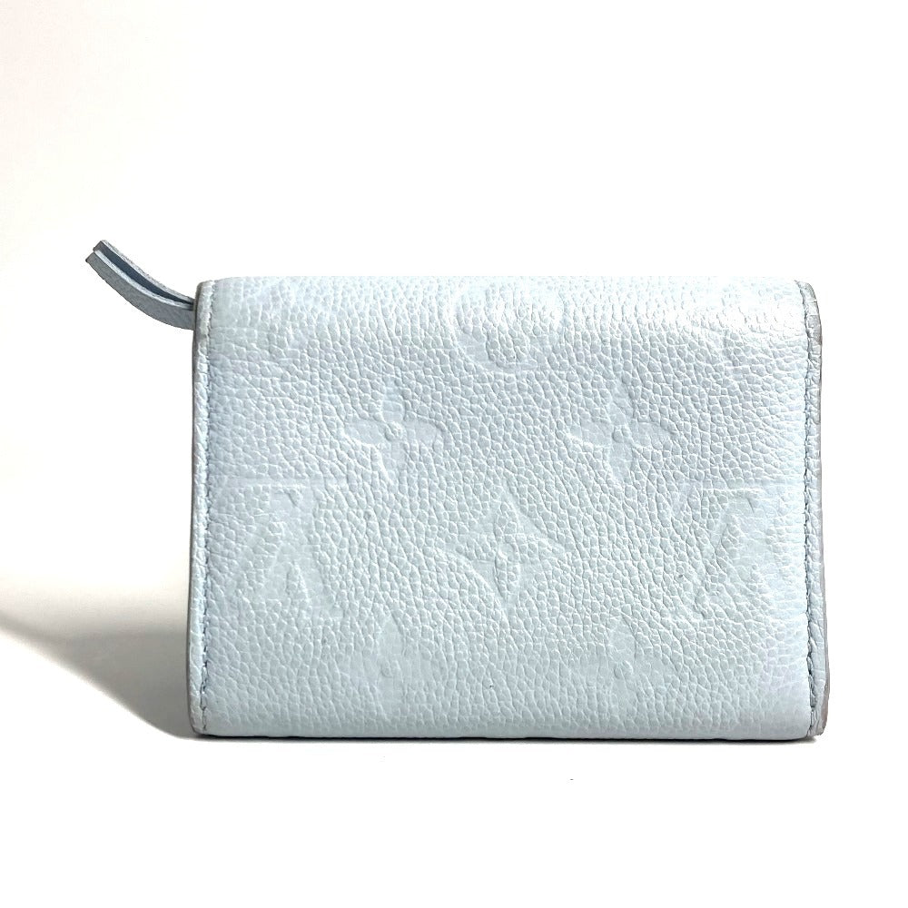 Louis Vuitton Folded M83641 Ann Platt Ann Monogram Leather Blue Wallet Case