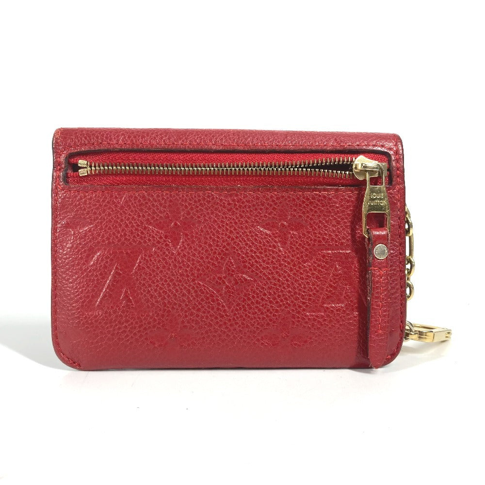 Louis Vuitton Coin M60634 Ann Platt Ann Monogram Leather Red Clutch Bag