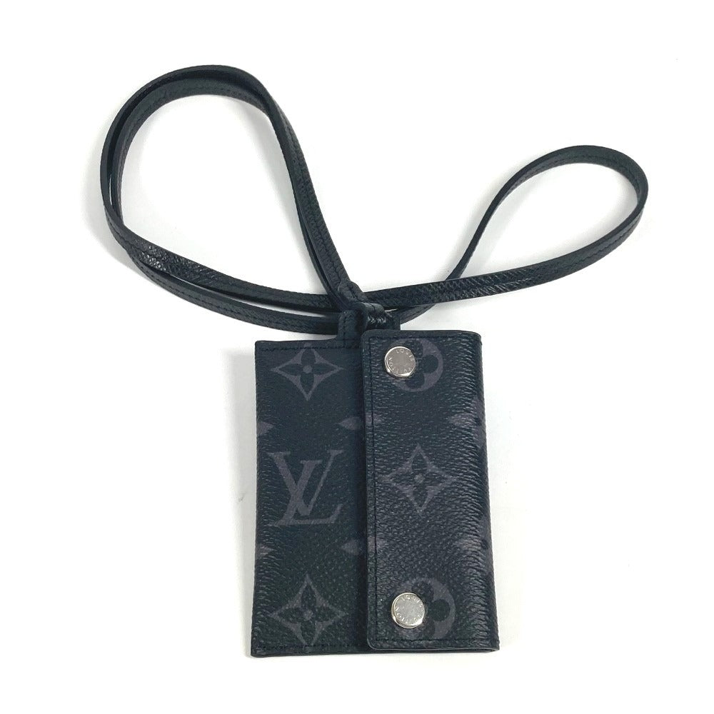 Louis Vuitton Coin M83155 Taiga Taigalama Porto Leather Black Handbag