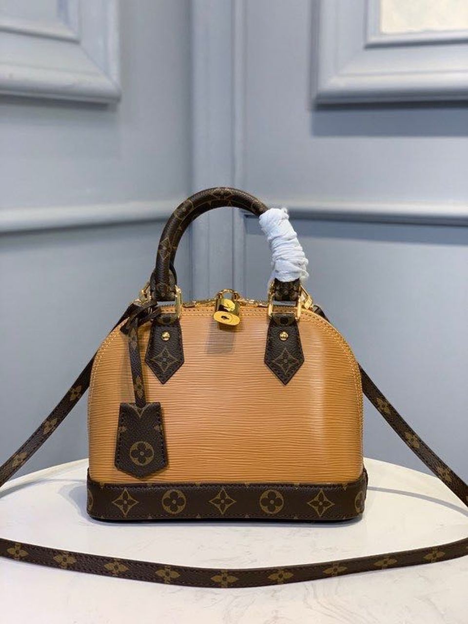 Top Quality Alma Bb Epi Caramel For Canvas Monogram Crossbody Bag