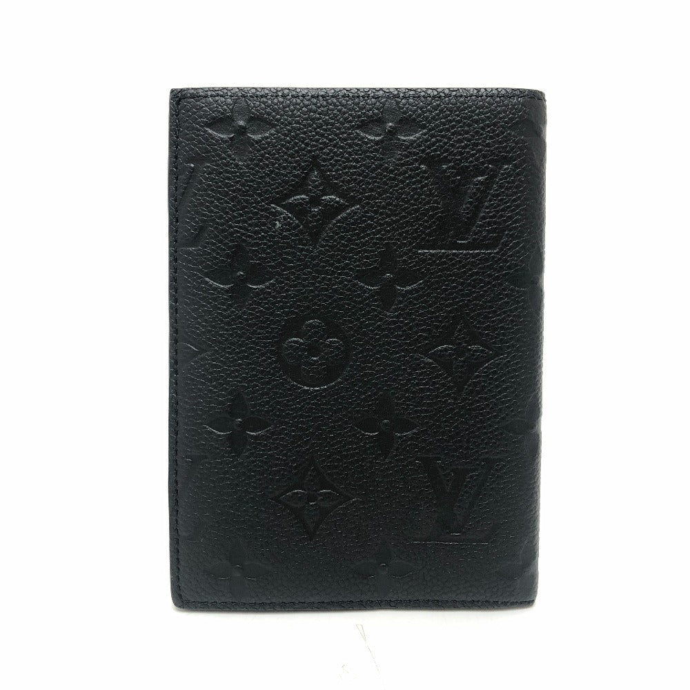 Louis Vuitton M63914 Ann Platt Couverture Passpole Monogram Leather Black Wallet Case