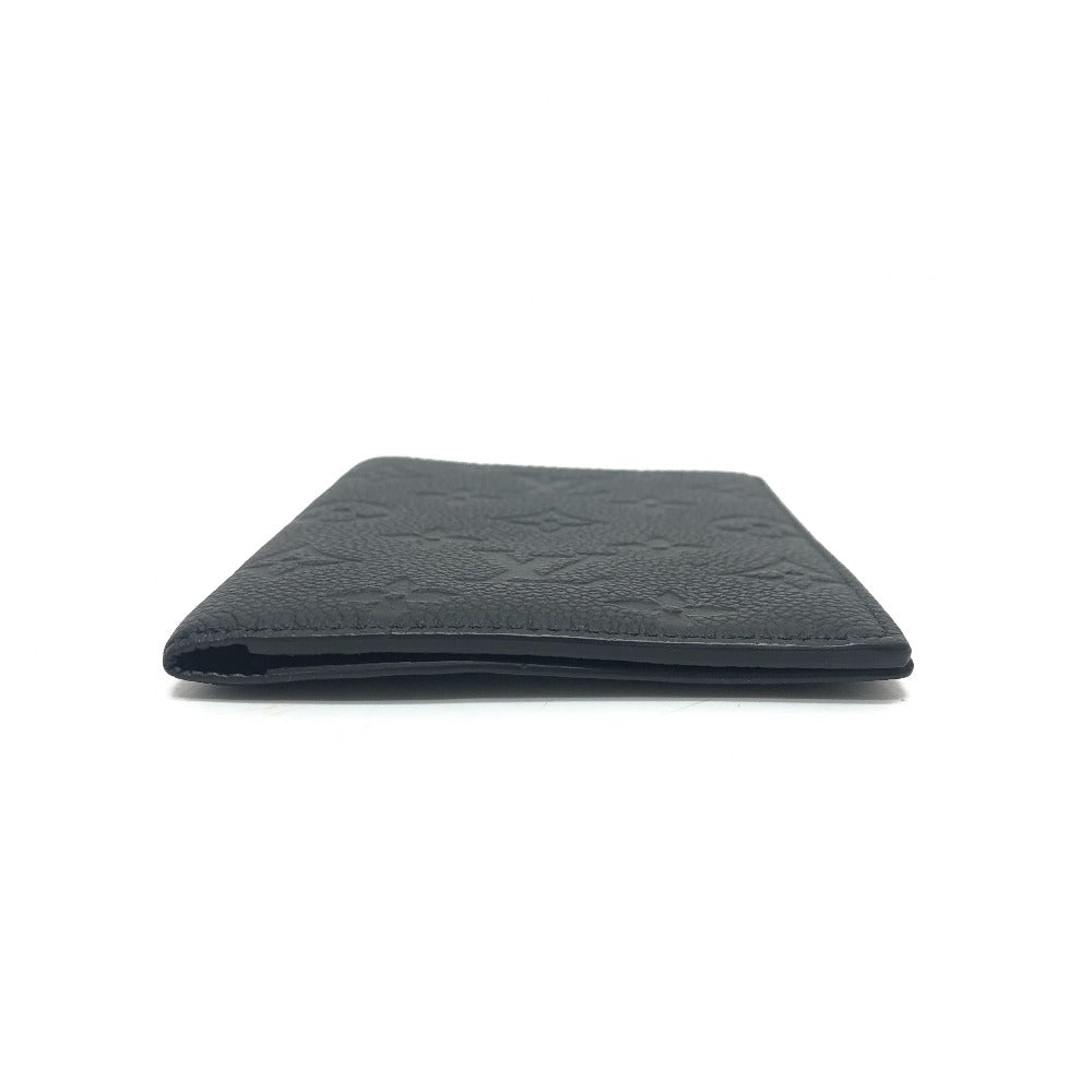 Louis Vuitton M63914 Ann Platt Couverture Passpole Monogram Leather Black Wallet Case