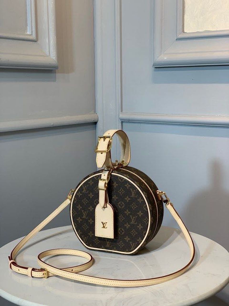 Top Quality Petite Boite Chapeau For Women Canvas Monogram Crossbody Bag