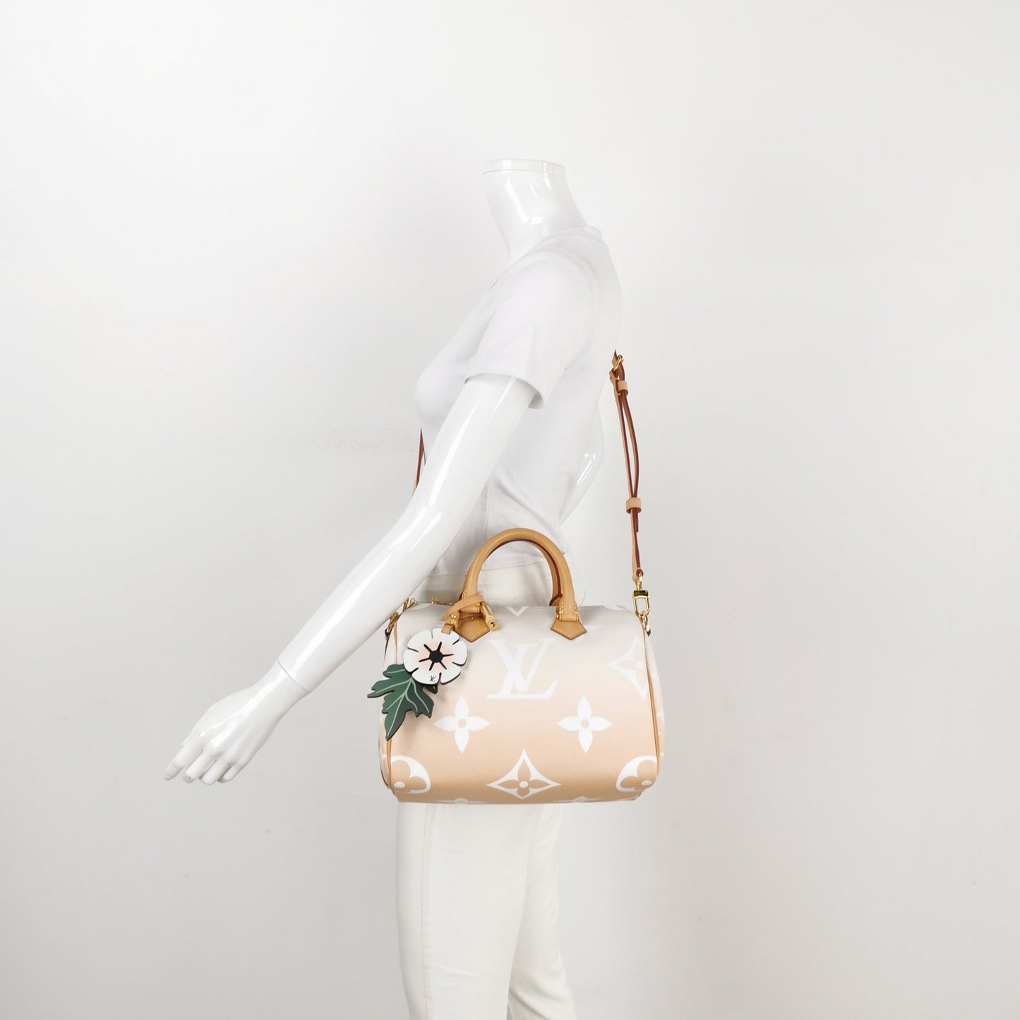 Louis Vuitton Speedy Bandouliere By Pool Giant 25 Monogram Handbag