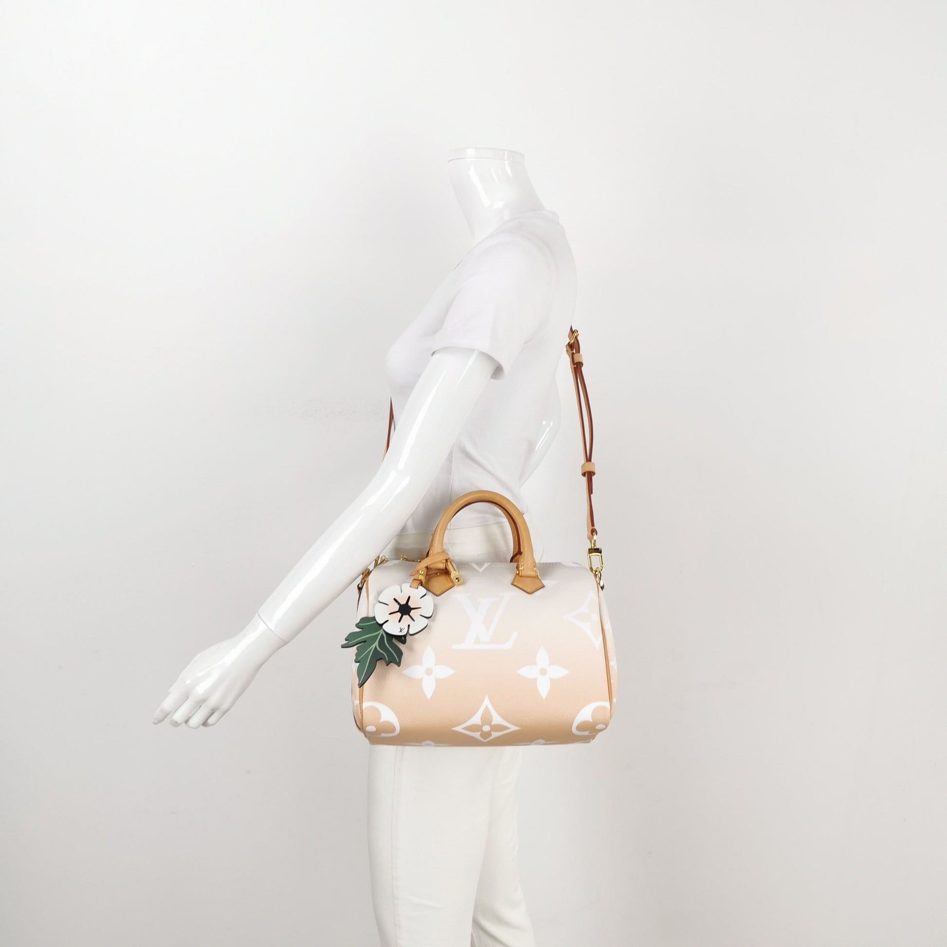 Louis Vuitton Speedy Bandouliere By Pool Giant 25 Monogram Handbag