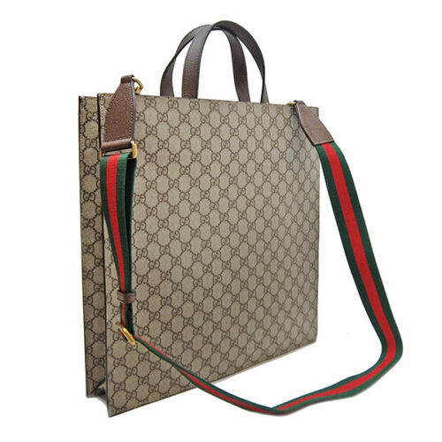 Gucci Supreme Courrier 2Way Tiger Patch Beige Tote Bag