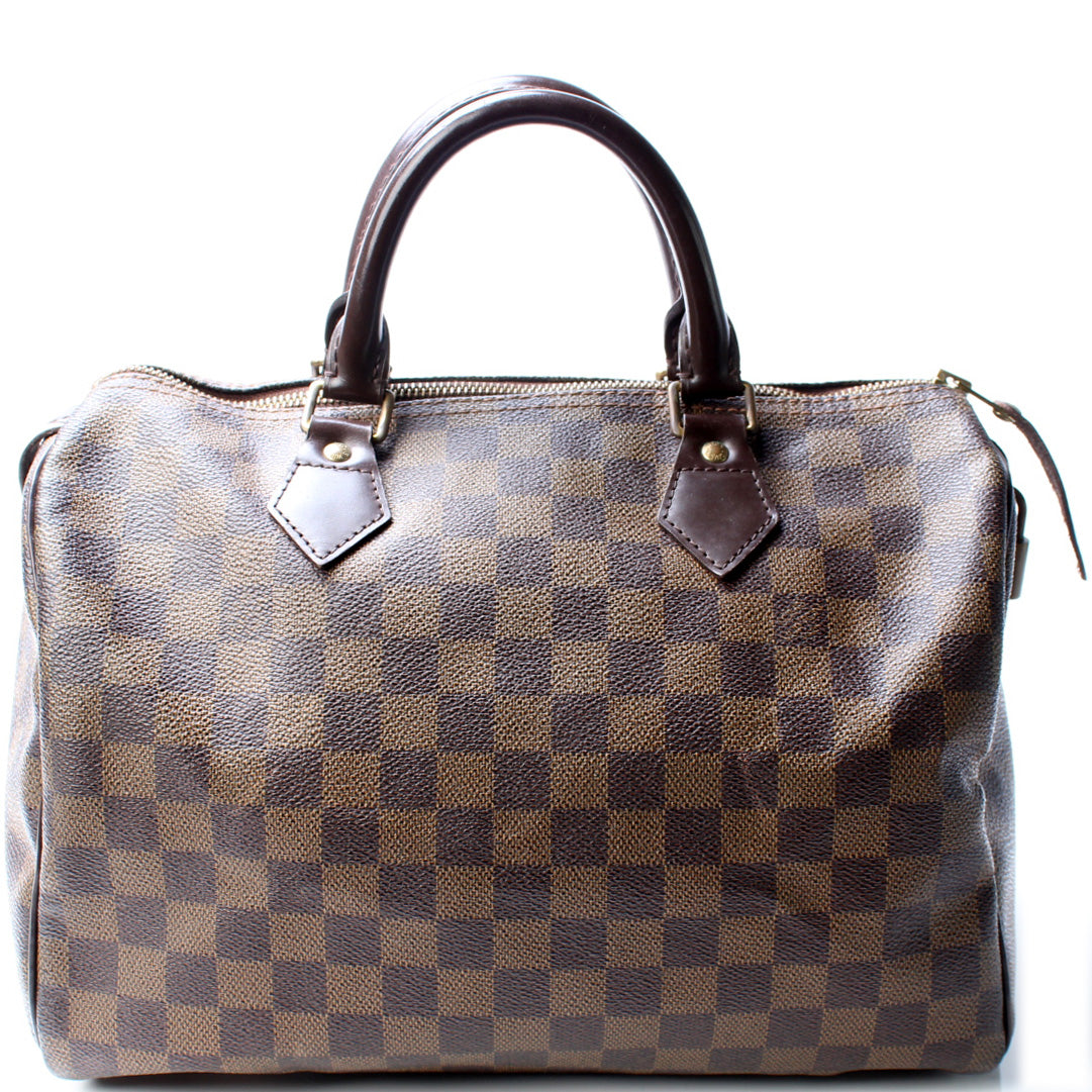Louis Vuitton Speedy 30 Ebene Damier Handbag