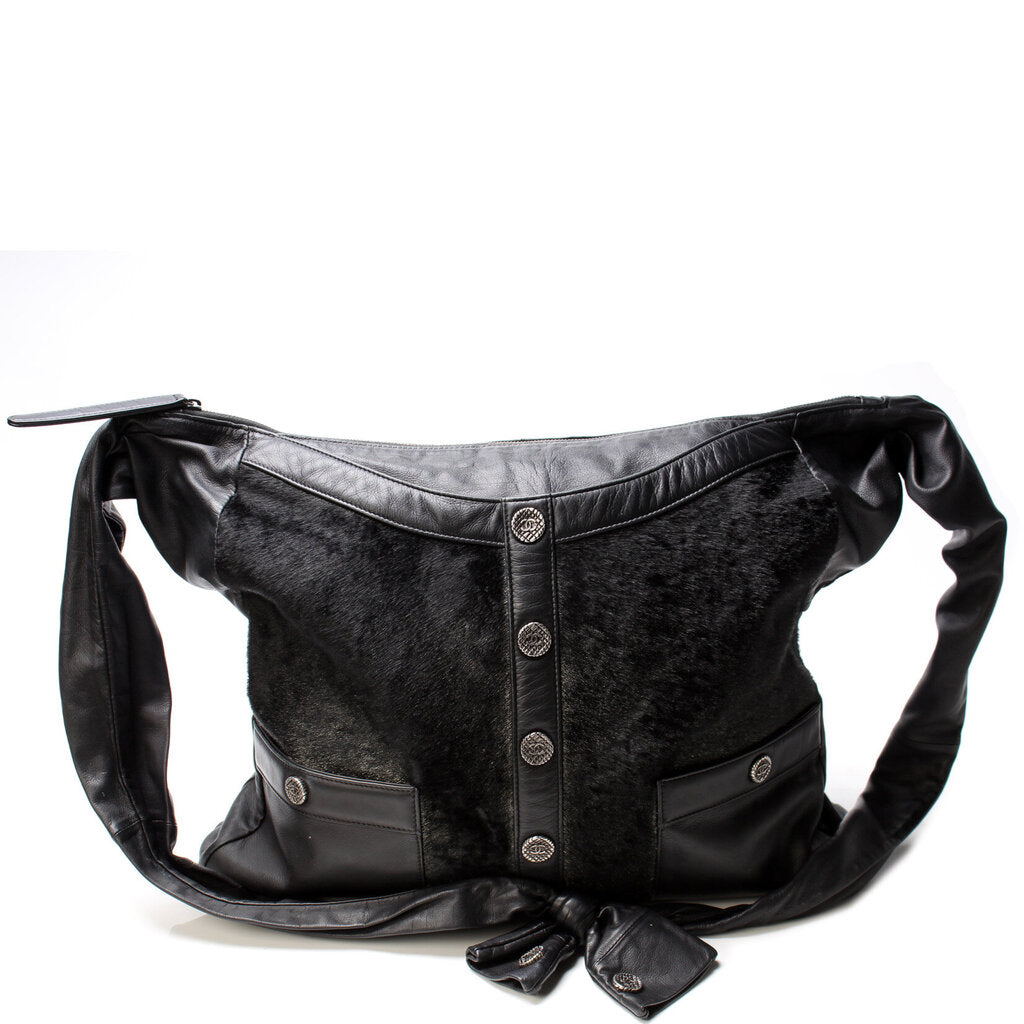 Chanel Girl Calfhair Leather Handbag