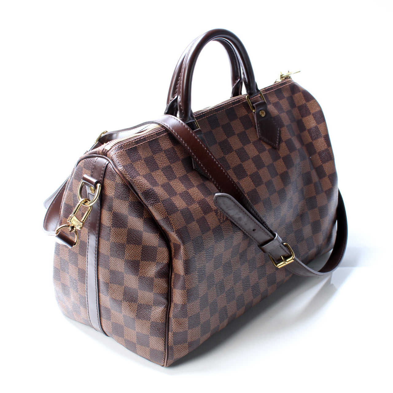 Louis Vuitton Speedy 35 Bandouliere Ebene Damier Handbag Ebene 3