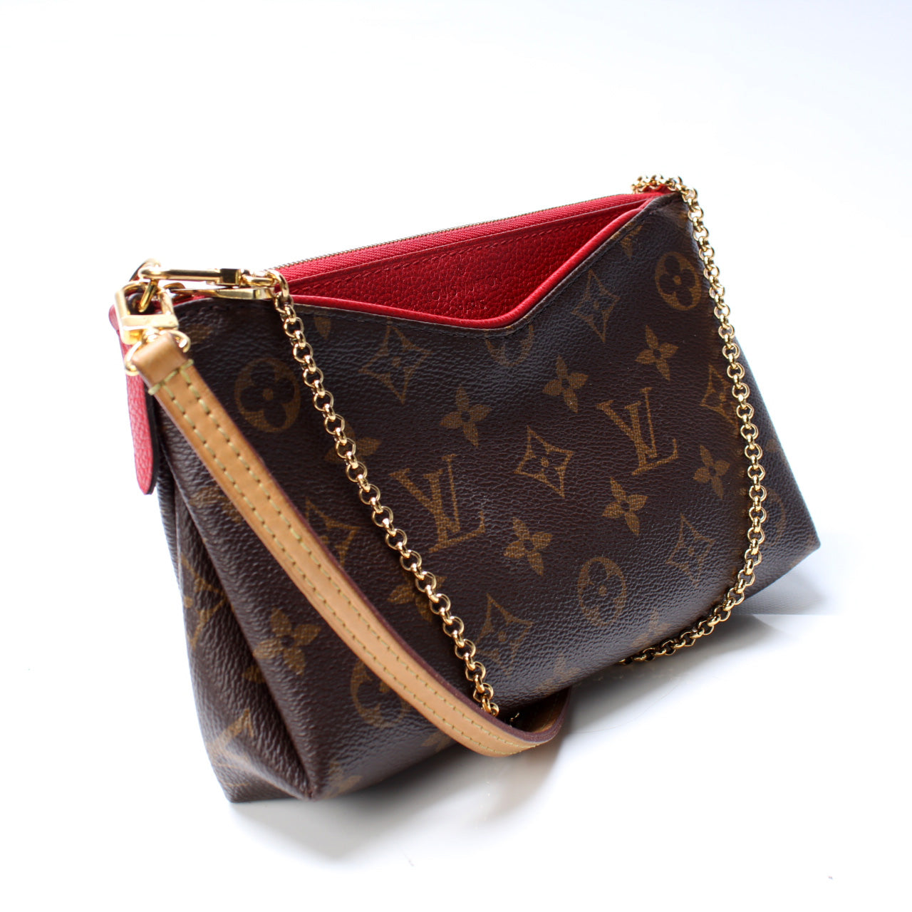 Louis Vuitton Pallas Monogram Clutch Bag