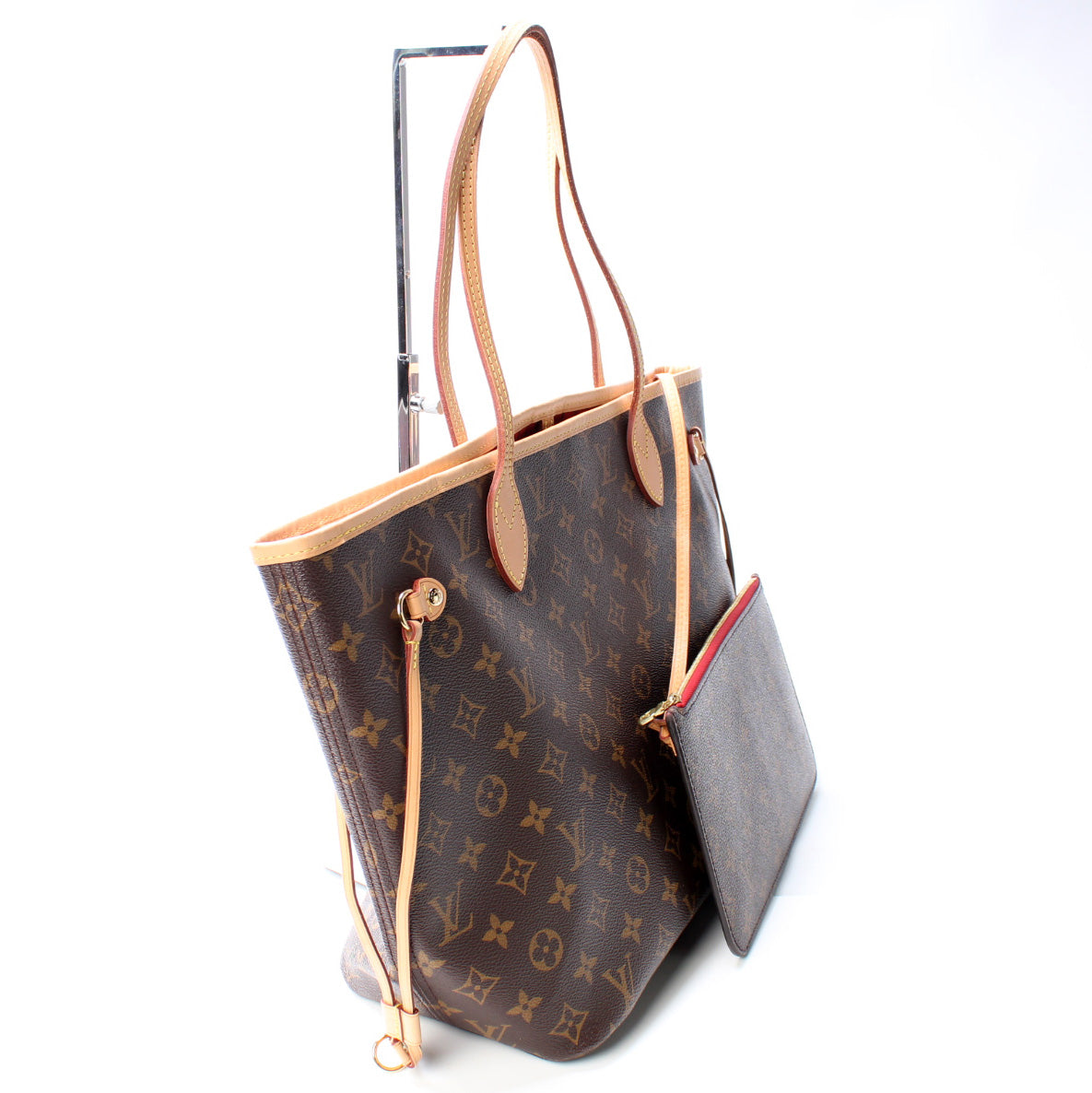 Louis Vuitton Neverfull MM W Pochette Monogram Tote Bag