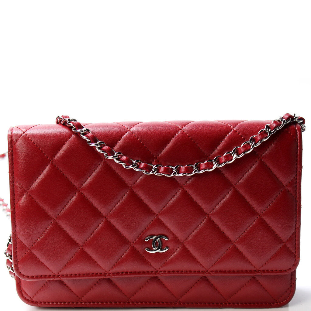 Chanel WOC Classic Quilted Lambskin Clutch Bag