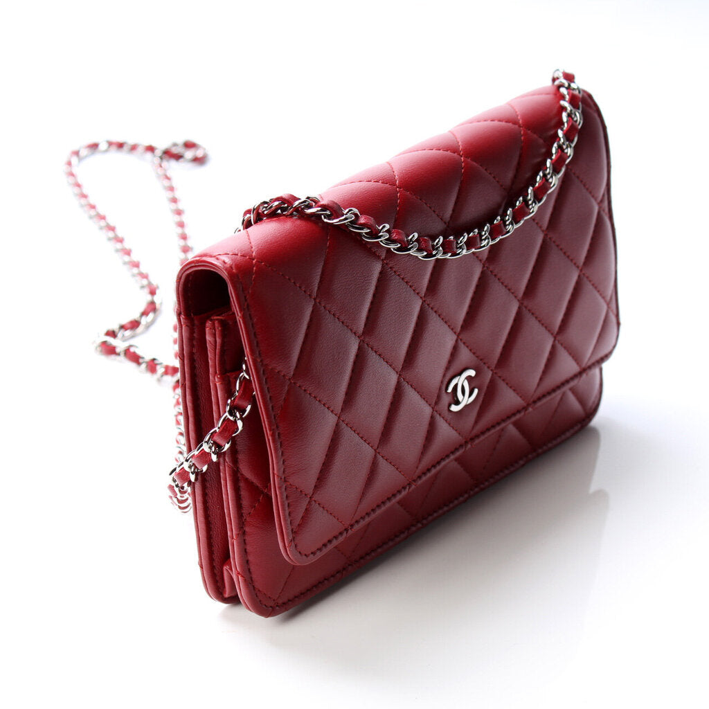 Chanel WOC Classic Quilted Lambskin Clutch Bag